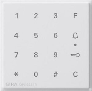 Gira Aufsatz Codetastatur TX_44 Reinweiss 851366 – Bild 1