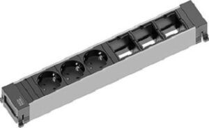 Bachmann Power Frame ALU Steckdoseneinheit 6-fach 916.007 – Bild 1