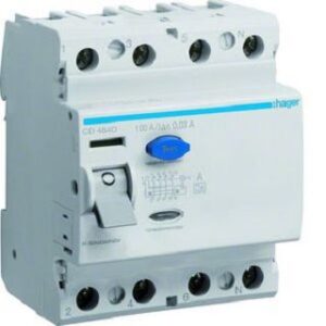 Hager FI-Schutzschalter 100A Typ A 4-polig 30mA 400V CD484D – Bild 1