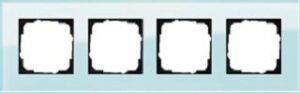 Gira Abdeckrahmen 4-fach Esprit Glas mint 021418 – Bild 1