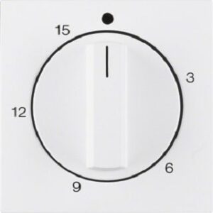 Berker Zentralstück polarweiß mit Regulierknopf 16321909 – Bild 1