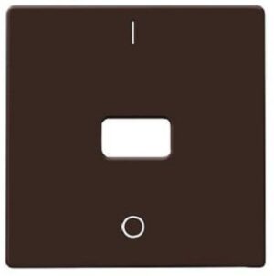 Busch-Jaeger Wippe Wechsel AW44 offene Kalotte I-O braun 2108-31 – Bild 1