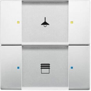 Busch-Jaeger Bedienelement 2/4-fach programmierbar mit Beschriftungsfeld 6126/02-866 – Bild 1