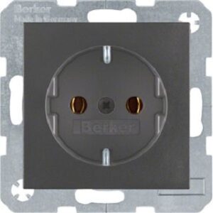 Berker Schuko-Steckdose anthrazit matt 47431606 – Bild 1