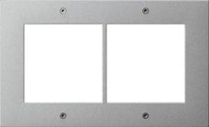 Gira Designrahmen 2-fach TX_44 Aluminium Türstation AP 850265 – Bild 1