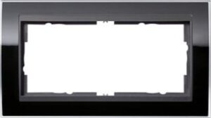 Gira Abdeckrahmen 2-fach Event klar sw Einsatz anthrazit 1002738 – Bild 1