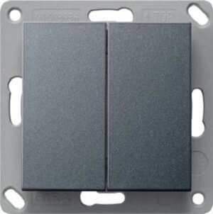 Gira BT Wandsender 2-fach System 55 Anthrazit 246228 – Bild 1