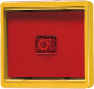 Jung Abdeckung mit Glasscheibe WG600 IP44 gelb 661WGLGE – Bild 1