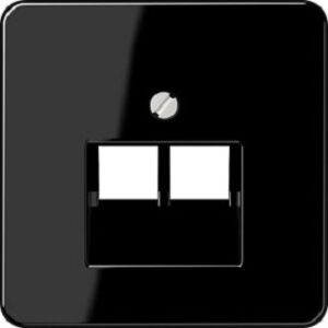 Jung Abdeckung für IAE/UAE-ADose CD500 u. Std. 2x8pol. schwarz CD569-2UASW – Bild 1