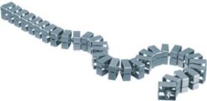 Bachmann Kabelschlange Quadro Verlängerung silber - flexibles Kabelführungssyst 930.019 – Bild 1