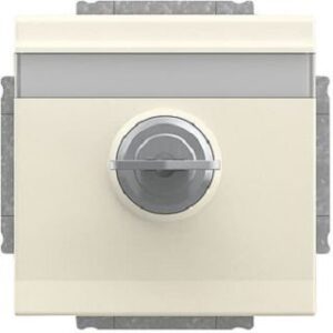 Busch-Jaeger SCHUKO Steckdose mit Klappd mit Schloss solo elfenbeinweiss 20EUKNBSL-82 – Bild 1