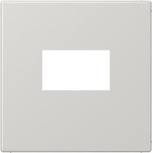 Jung Abdeckung für USB-Ladegerät (gerastet), Serie LS, lichtgrau LS1969USBLG – Bild 1