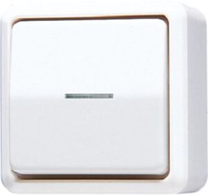 Jung AP-Kontrollschalter alpinweiss 606KO5AWW – Bild 1