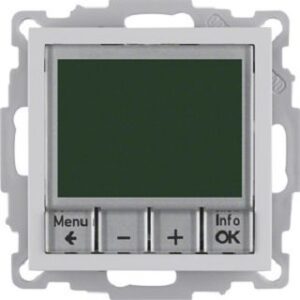 Berker Temperaturregler aluminium matt mit Schließer 20441404 – Bild 1