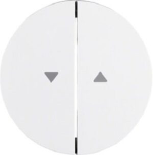 Berker Wippe polarweiß glänzend mit Aufdruck Pfeil 16252089 – Bild 1