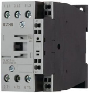 Eaton Leistungsschütz, 3-polig, 380 V 400 V 7.5 kW, 1 Ö, RDC 24: 24 - 27 V DC DILMC17-01(RDC24) – Bild 1