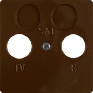 Berker Zentralplatte braun für 2-Loch Antennendose 148601 – Bild 1