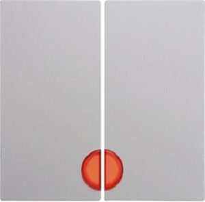 Berker Wippe polarweiß + roter Linse 16271909 – Bild 1