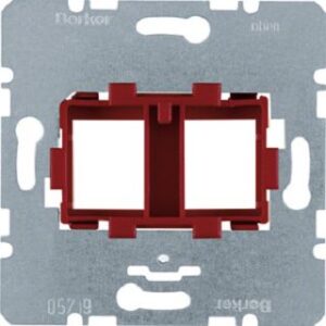 Berker Tragplatte mit roter Aufnahme 454101 – Bild 1