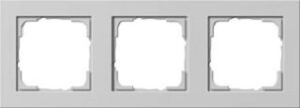 Gira Abdeckrahmen 3-fach Gira E2 Grau matt 021337 – Bild 1