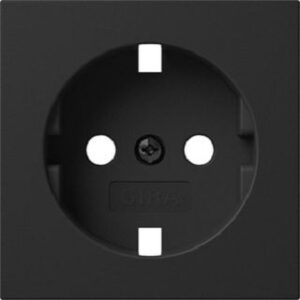 Gira Abdeckung SCHUKO-Steckdose System 55 Schwarz matt 4920005 – Bild 1