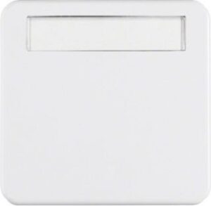 Berker Wippe polarweiß glänzend mit Beschriftungsfeld 162909 – Bild 1