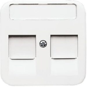 Busch-Jaeger Zentralscheibe 2 Mod.Jack-Einsatz Reflex SI alpinweiss 1800-214 – Bild 1