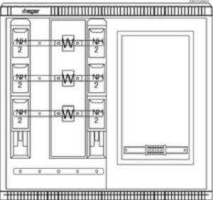 Hager Wa+MeSchrank,universN, 400A,1005x11 10mm ZAW102AM2 – Bild 1