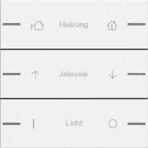 Gira Wippenset 3fach individuell für Tastsensor4 System 55 Reinweiß matt 576327 – Bild 1