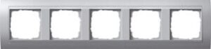 Gira Abdeckrahmen 5-fach EVENT alu Einsatz alu 021536 – Bild 1