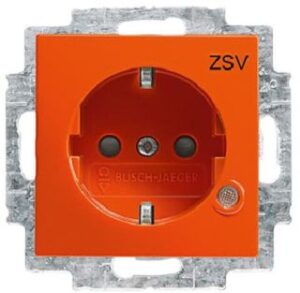 Busch-Jaeger SCHUKO Steckdosen-Einsatz, orange RAL 2004, Busch-balance SI, Steckdos 20EUCBL-14-914 – Bild 1