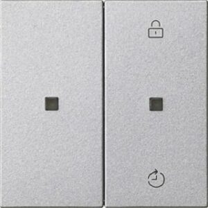 Gira eNet Funk Bedienaufsatz Memory System 55 Aluminium 549326 – Bild 1