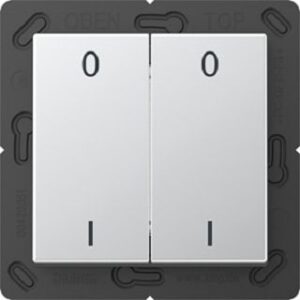 Jung Funk-Wandsender 4kan. EnOcean mit Symbolen 01 aluminium ENOA595-01AL – Bild 1