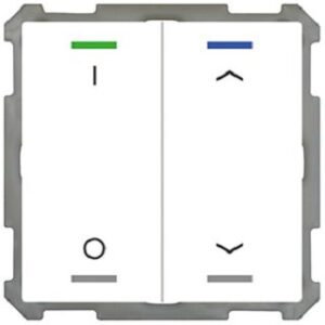 MDT Taster Light 2-fach RGBW Temperatursensor studioweiß glänz. BE-TAL63T2.D1 – Bild 1