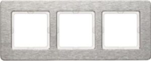 Berker Rahmen 3-fach Edelstahl gebürstet waagerecht 10236083 – Bild 1