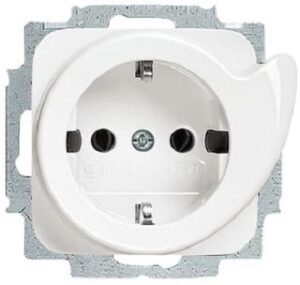 Busch-Jaeger SCHUKO Steckdose Reflex SI alpinweiss 20EUCDR-214 – Bild 1